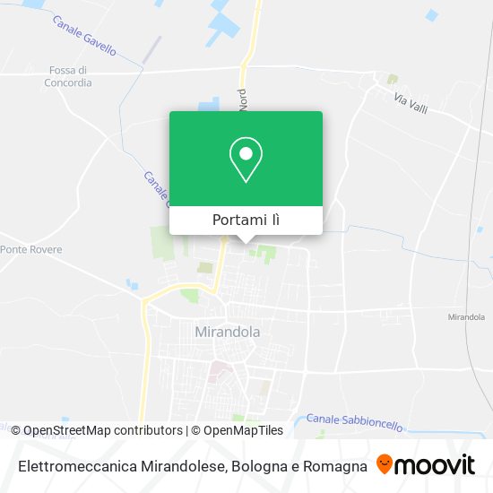 Mappa Elettromeccanica Mirandolese