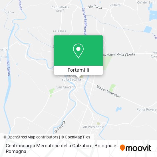 Mappa Centroscarpa Mercatone della Calzatura