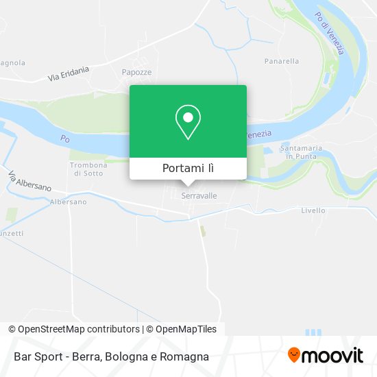 Mappa Bar Sport - Berra