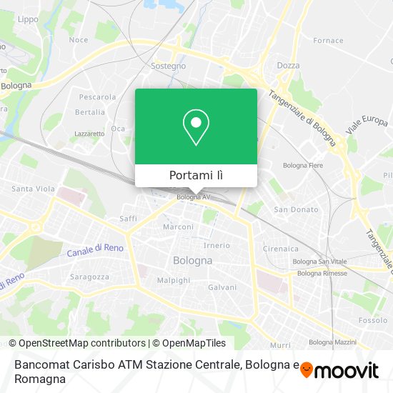 Mappa Bancomat Carisbo ATM Stazione Centrale