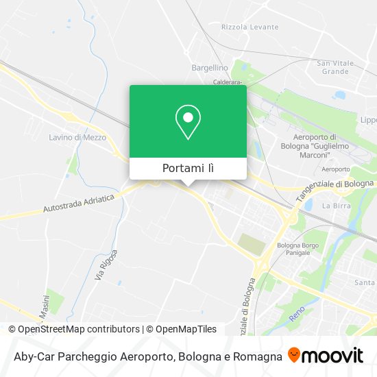 Mappa Aby-Car Parcheggio Aeroporto