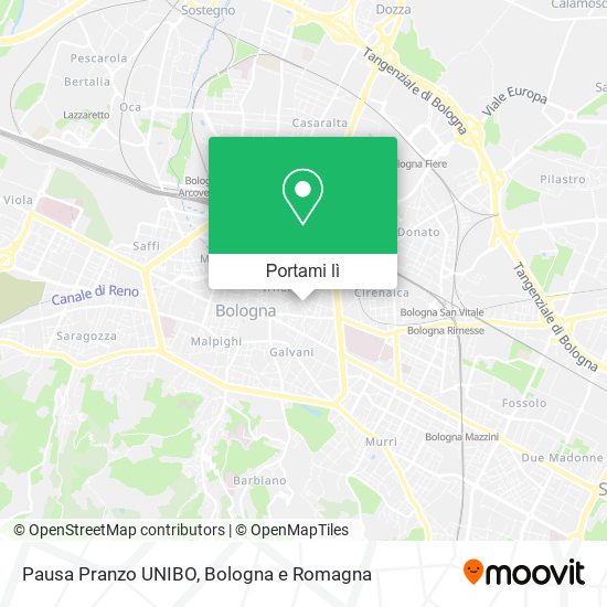 Mappa Pausa Pranzo UNIBO