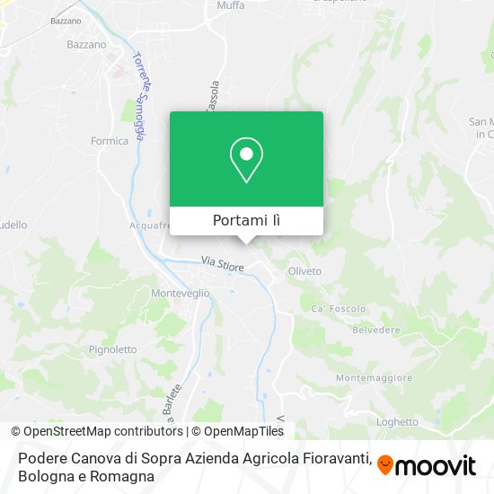 Mappa Podere Canova di Sopra Azienda Agricola Fioravanti