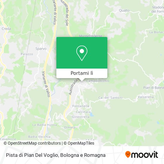 Mappa Pista di Pian Del Voglio