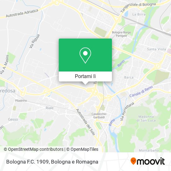 Mappa Bologna F.C. 1909