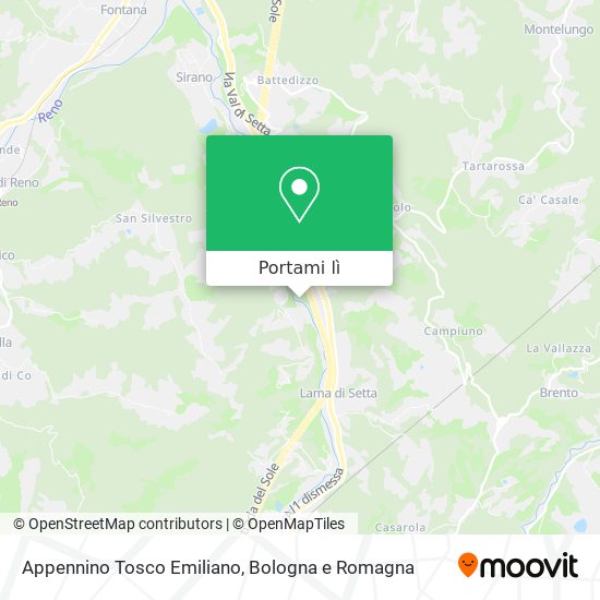 Mappa Appennino Tosco Emiliano