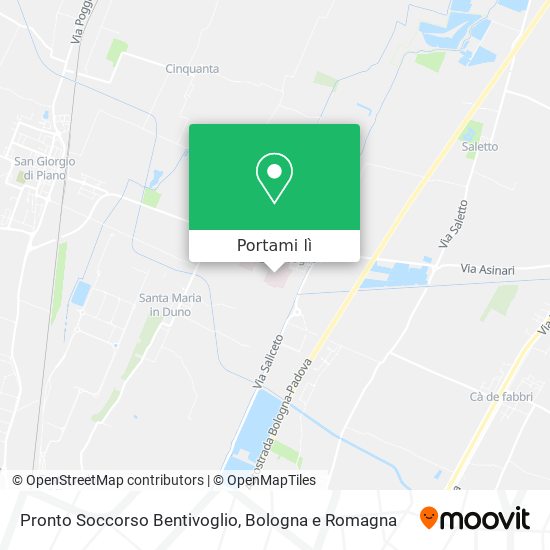 Mappa Pronto Soccorso Bentivoglio