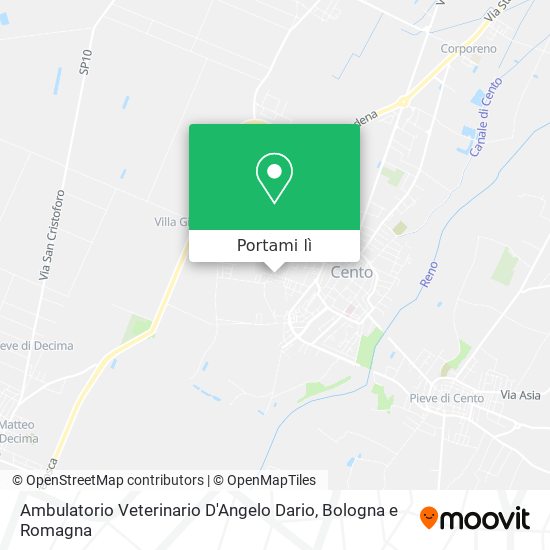 Mappa Ambulatorio Veterinario D'Angelo Dario