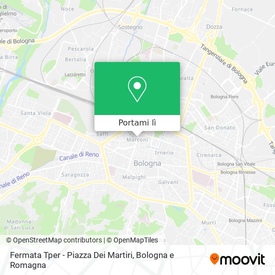 Mappa Fermata Tper - Piazza Dei Martiri