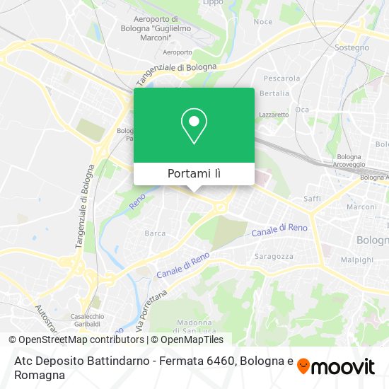 Mappa Atc Deposito Battindarno - Fermata 6460