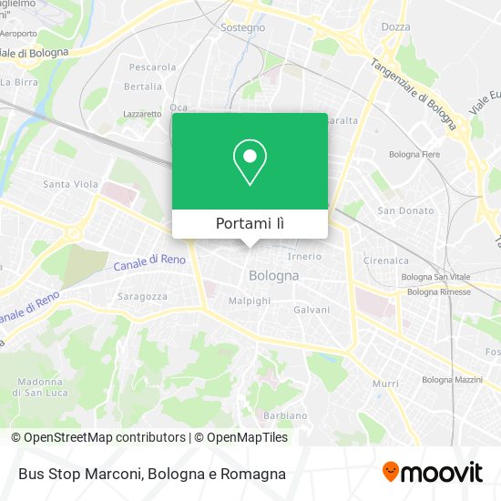 Mappa Bus Stop Marconi