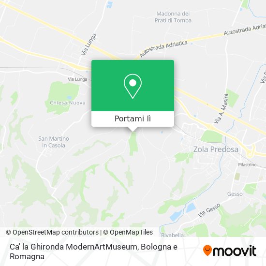 Mappa Ca' la Ghironda ModernArtMuseum