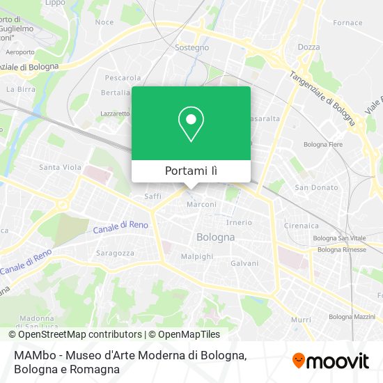 Mappa MAMbo - Museo d'Arte Moderna di Bologna