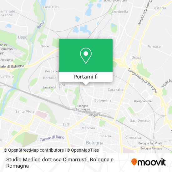 Mappa Studio Medico dott.ssa Cimarrusti