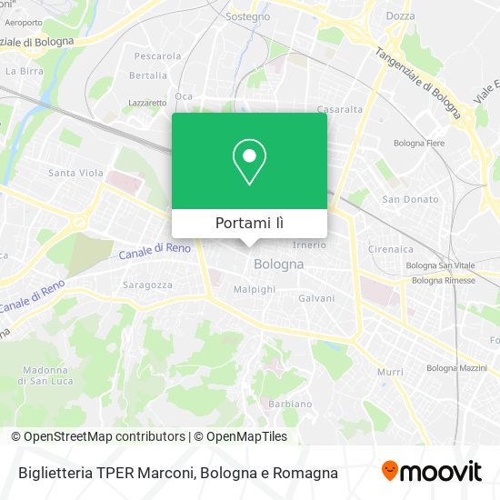Mappa Biglietteria TPER Marconi