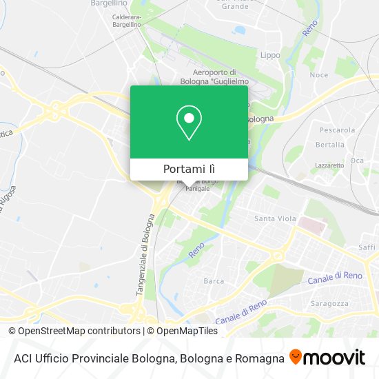 Mappa ACI Ufficio Provinciale Bologna