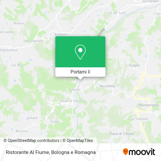 Mappa Ristorante Al Fiume