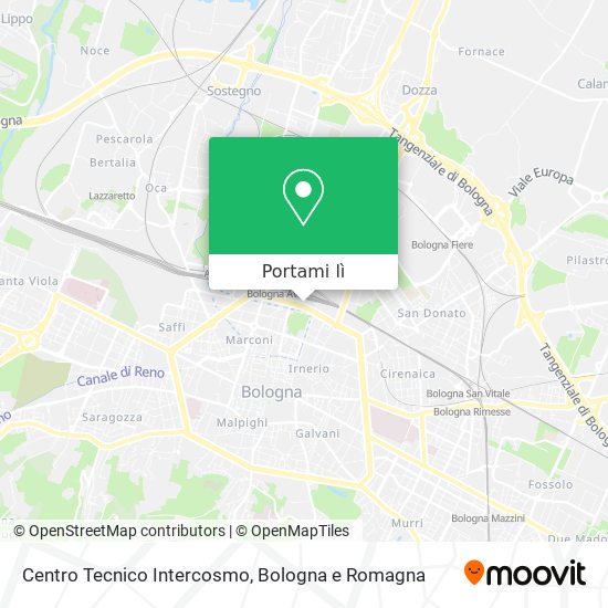 Mappa Centro Tecnico Intercosmo