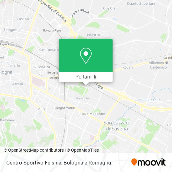 Mappa Centro Sportivo Felsina