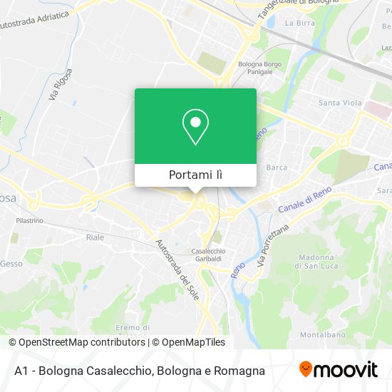 Mappa A1 - Bologna Casalecchio