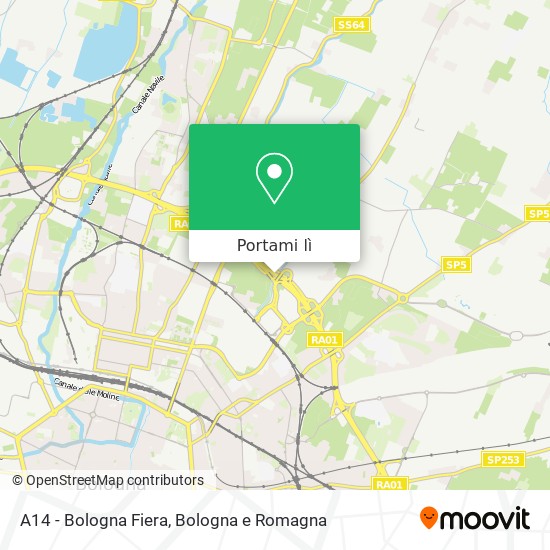 Mappa A14 - Bologna Fiera