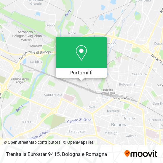 Mappa Trenitalia Eurostar 9415