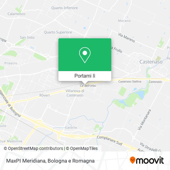 Mappa MaxPI Meridiana