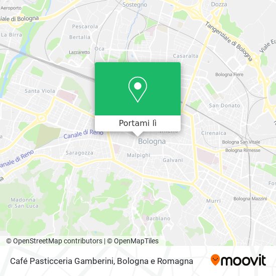 Mappa Café Pasticceria Gamberini