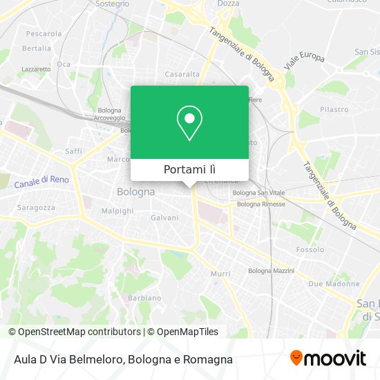 Mappa Aula D Via Belmeloro