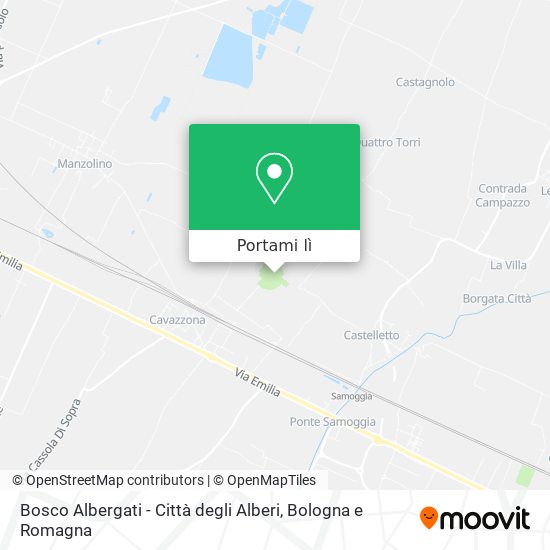 Mappa Bosco Albergati - Città degli Alberi