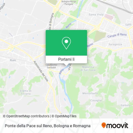 Mappa Ponte della Pace sul Reno