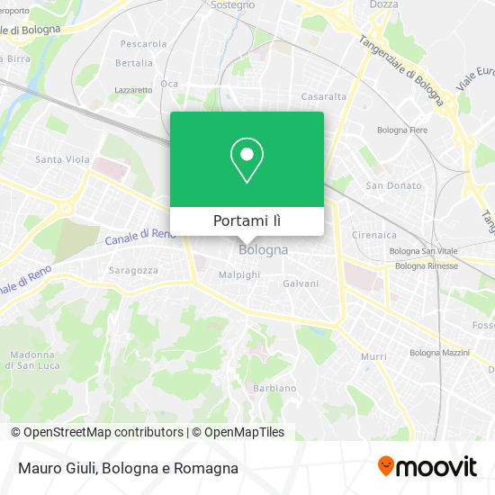 Come arrivare a Mauro Giuli a Bologna con Bus, Treno o Funicolare?
