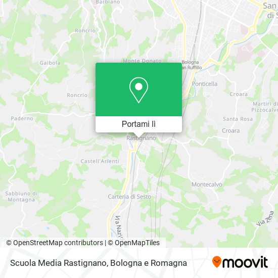Mappa Scuola Media Rastignano