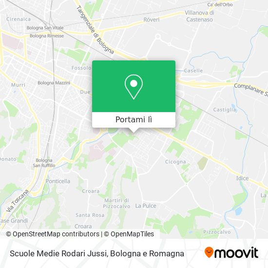 Mappa Scuole Medie Rodari Jussi