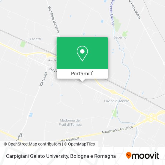 Mappa Carpigiani Gelato University