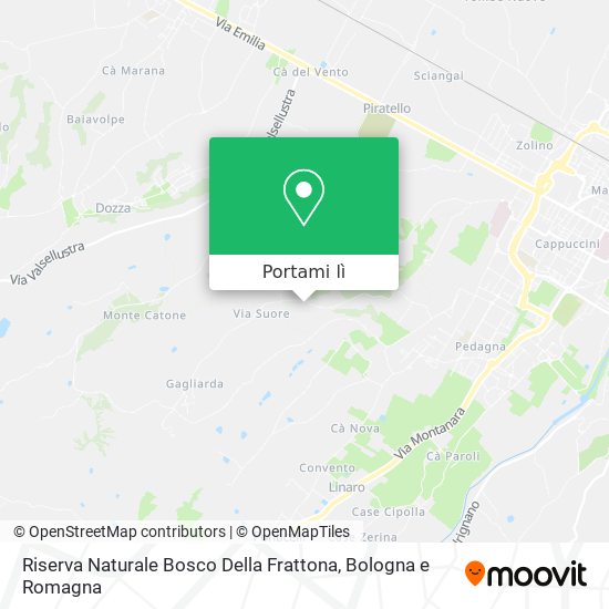 Mappa Riserva Naturale Bosco Della Frattona