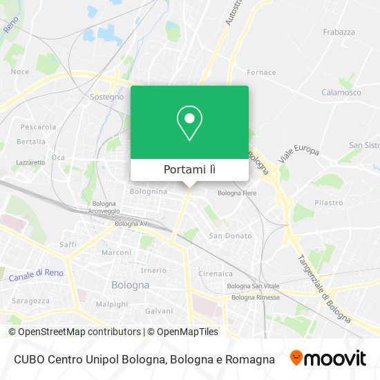 Mappa CUBO Centro Unipol Bologna