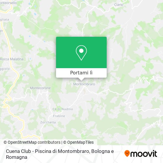 Mappa Cuena Club - Piscina di Montombraro