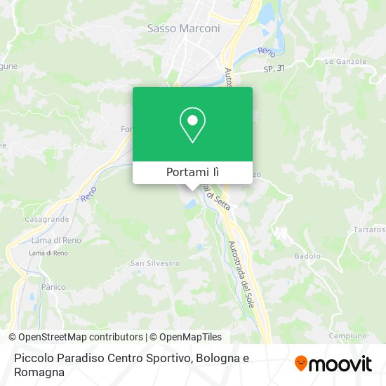 Mappa Piccolo Paradiso Centro Sportivo