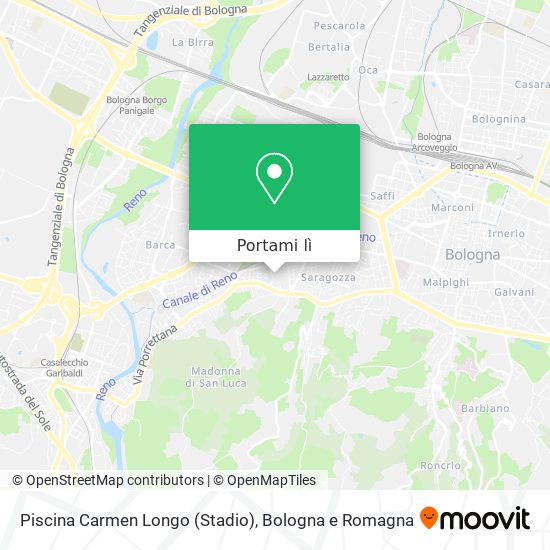 Mappa Piscina Carmen Longo (Stadio)