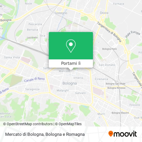 Mappa Mercato di Bologna