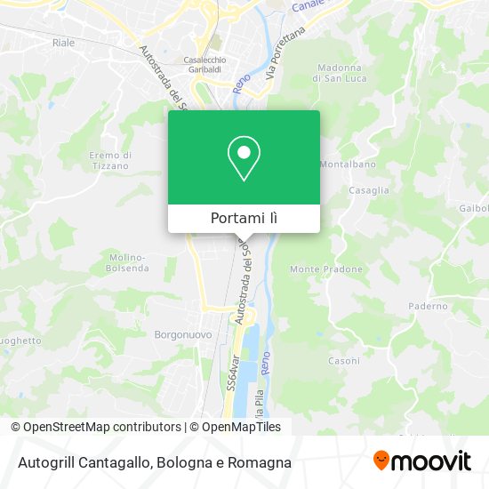 Mappa Autogrill Cantagallo