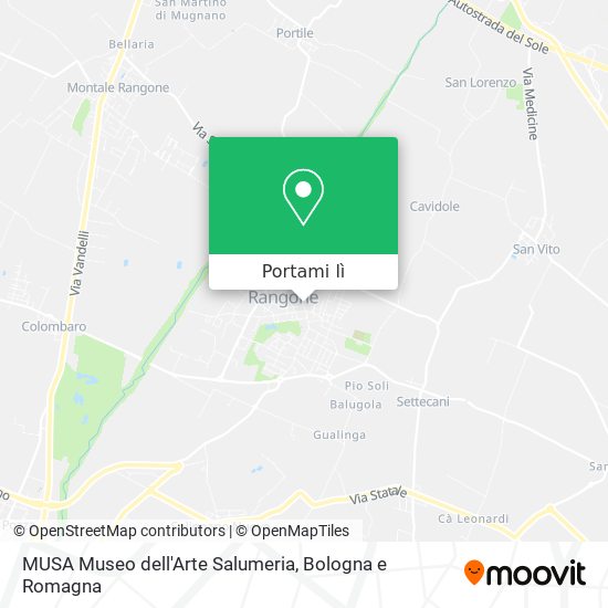 Mappa MUSA Museo dell'Arte Salumeria
