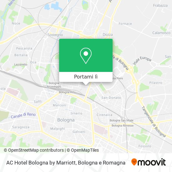 Mappa AC Hotel Bologna by Marriott
