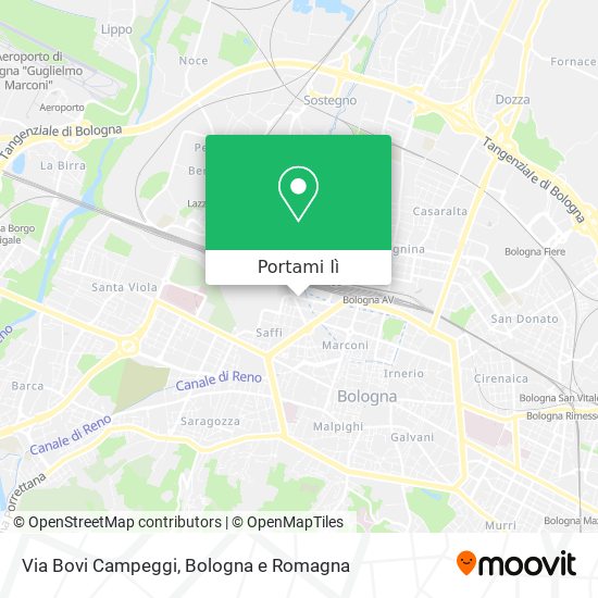 Mappa Via Bovi Campeggi