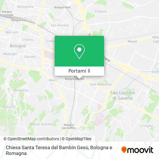 Mappa Chiesa Santa Teresa del Bambin Gesù