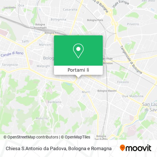 Mappa Chiesa S.Antonio da Padova