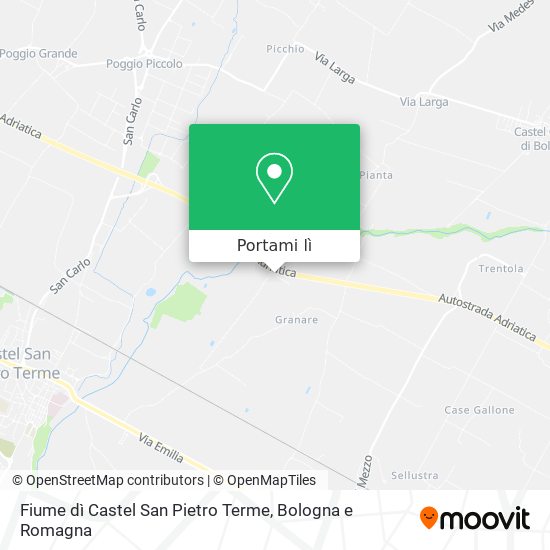 Mappa Fiume dì Castel San Pietro Terme