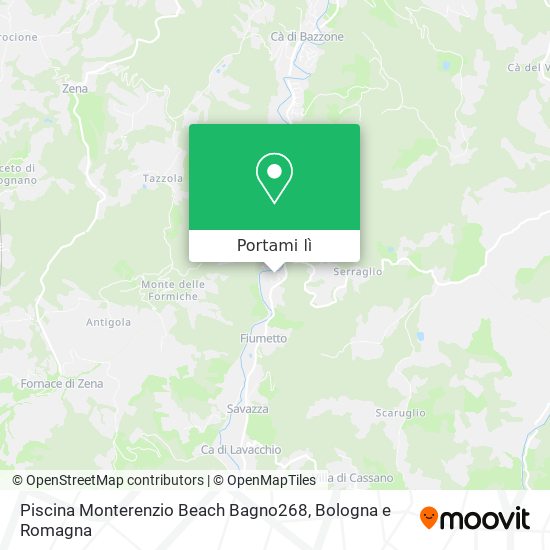 Mappa Piscina Monterenzio Beach  Bagno268