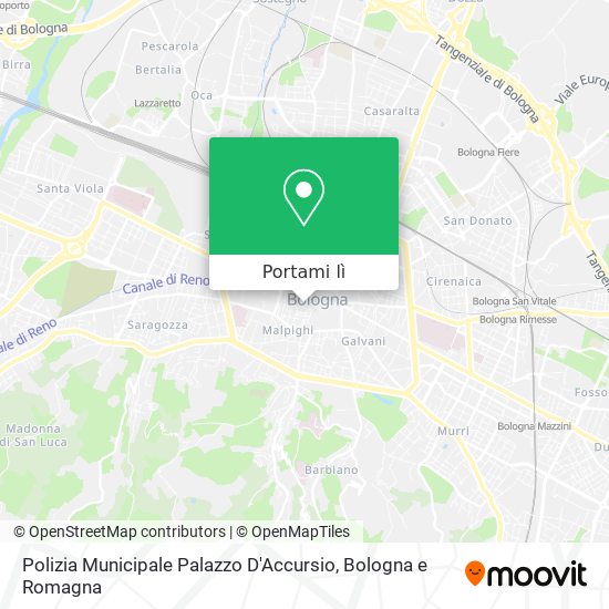 Mappa Polizia Municipale Palazzo D'Accursio